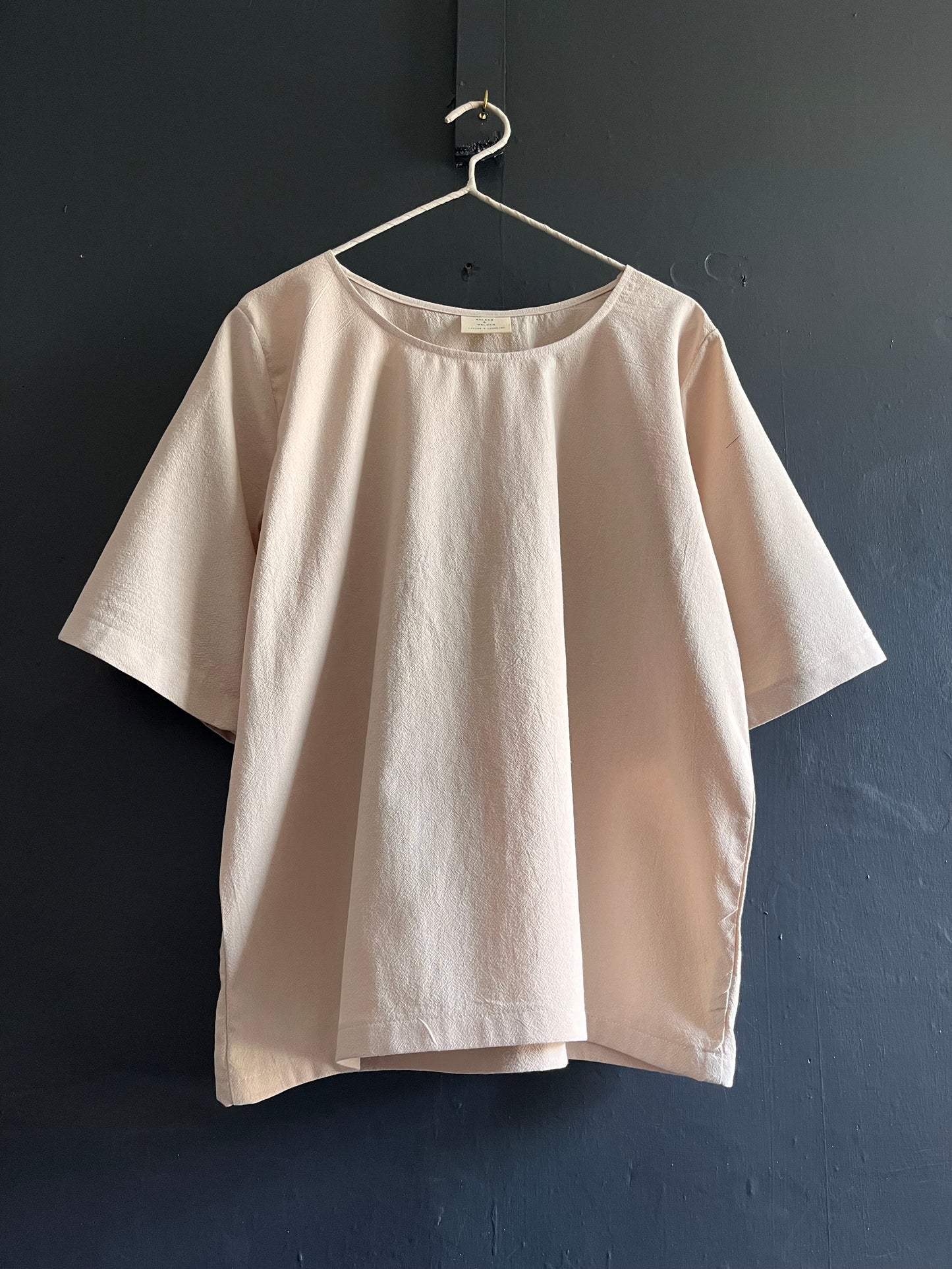 Saffy short sleeve top - Sand washed cotton