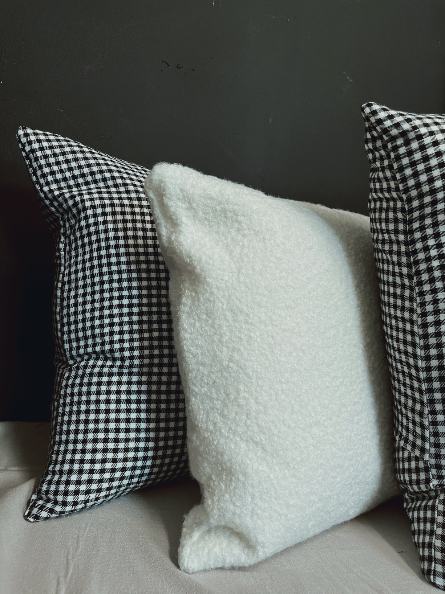 Gingham cushion
