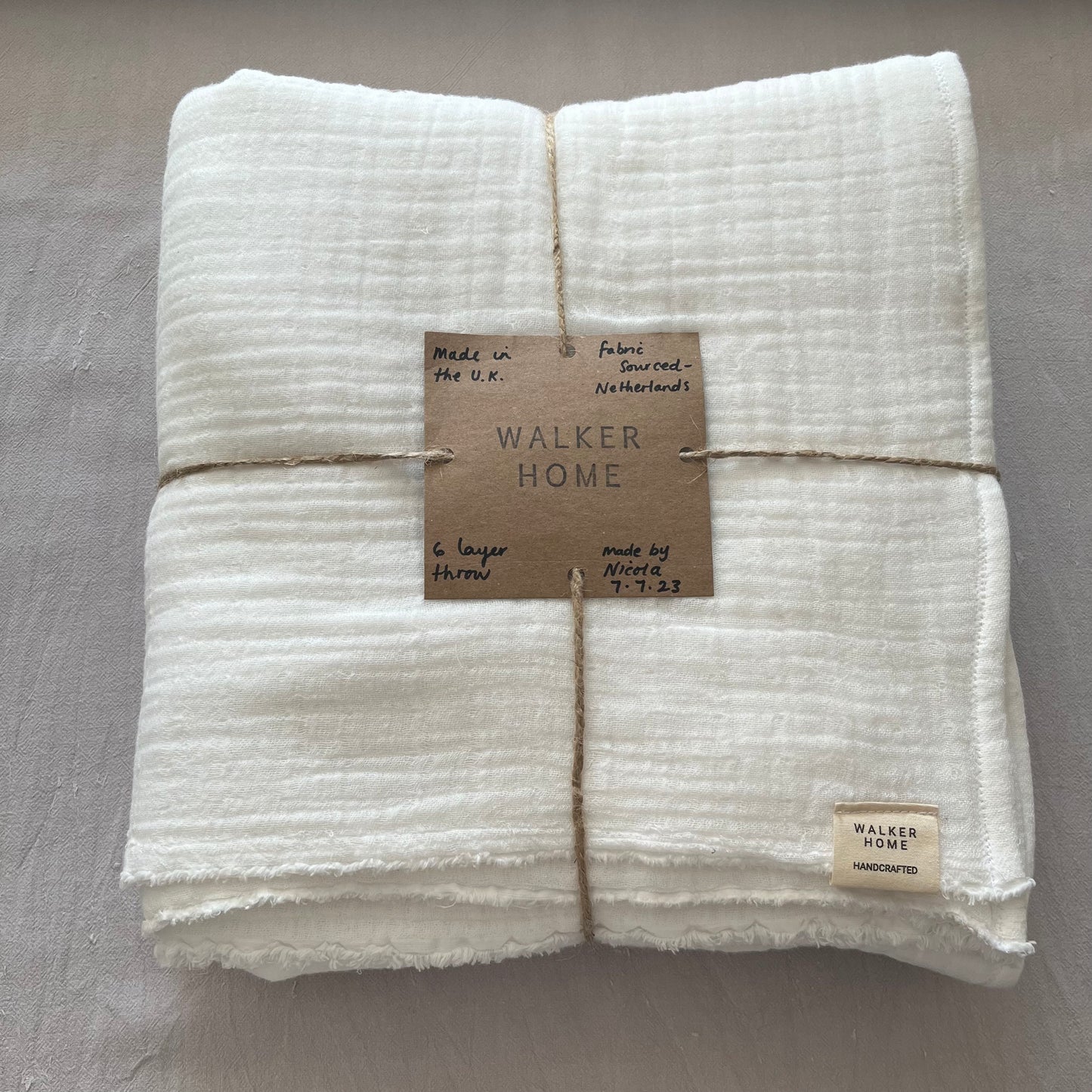 Cotton Triple Gauze Throw