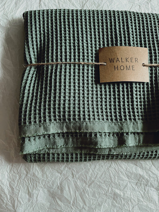 Waffle Cotton Bath towel - Walker & Walker