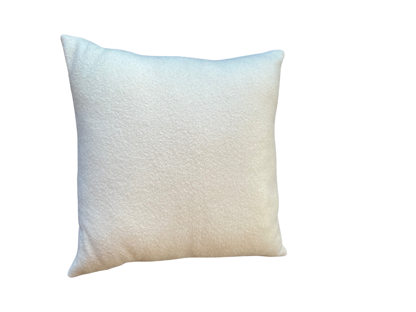 Boucle Wool Cushion - White