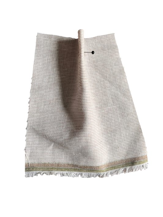 Fabric - Linen blend stripe - Natural