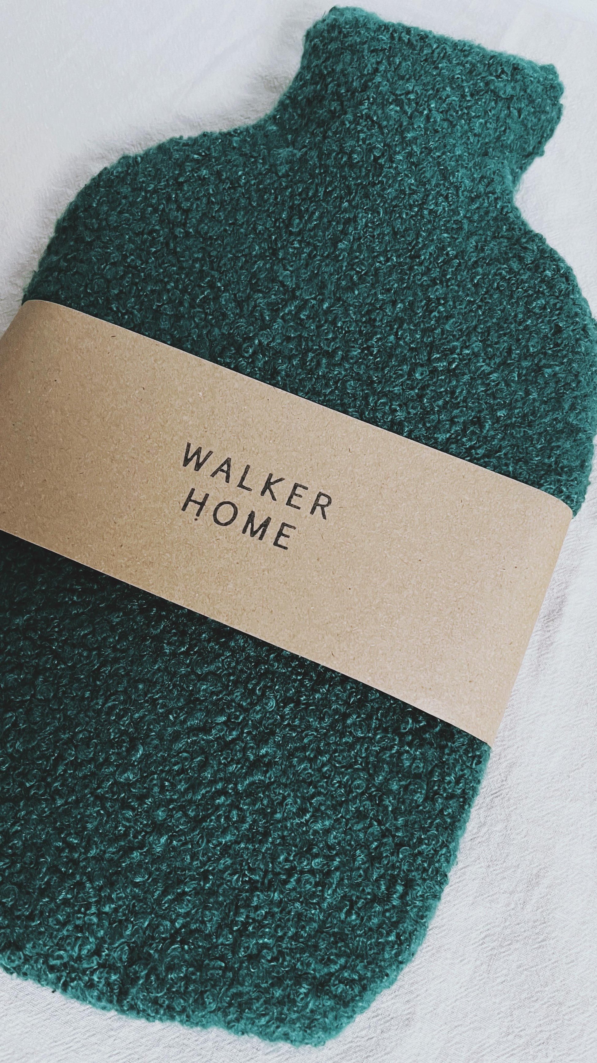 Hot Water bottle - Forest Green - Walker & Walker