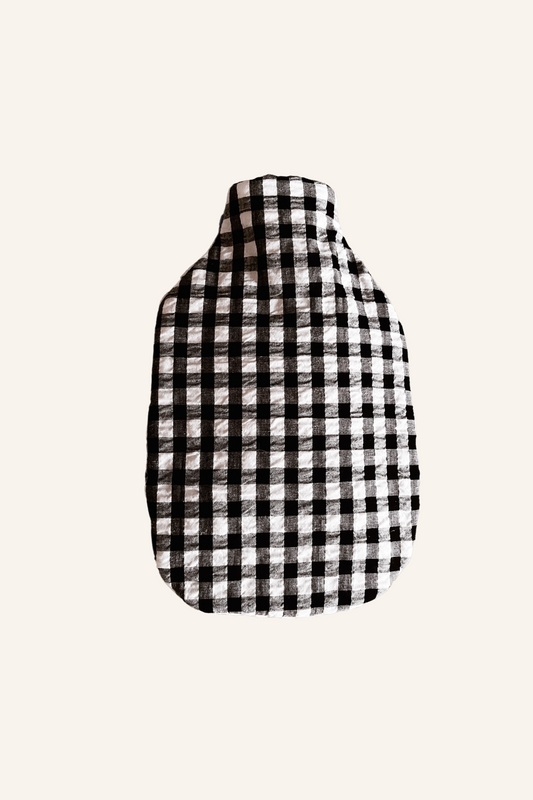 Gingham Hot Water bottle