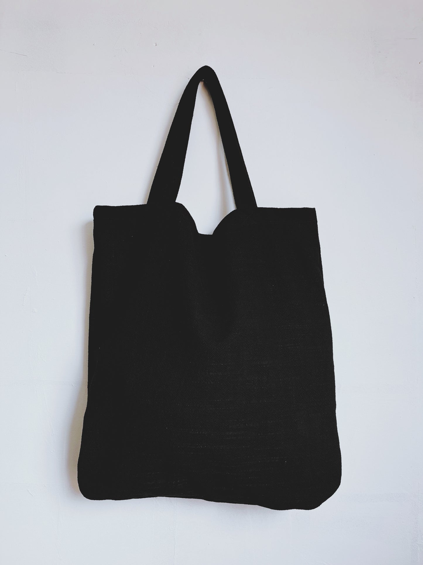Oversized slub linen shopper bag- IN STOCK - READY TO SHIP - Walker & Walker