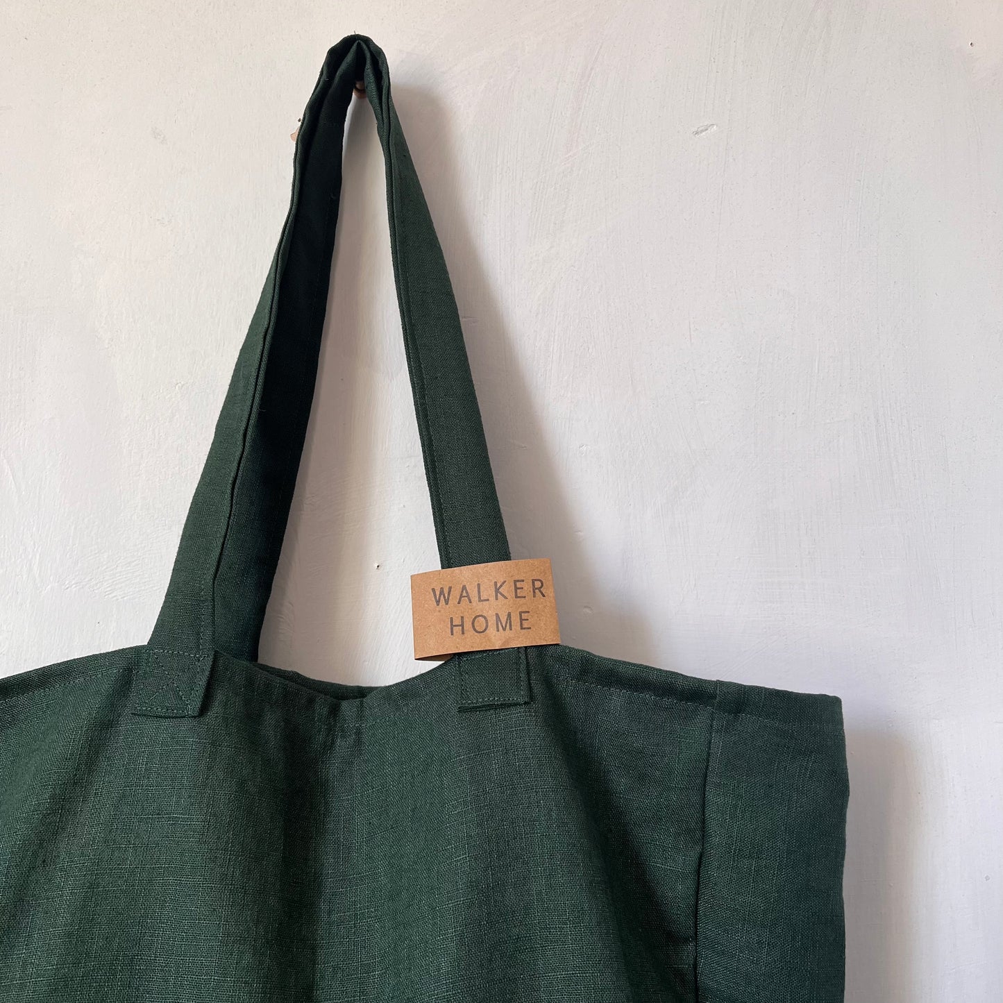 Linen shopper day bag