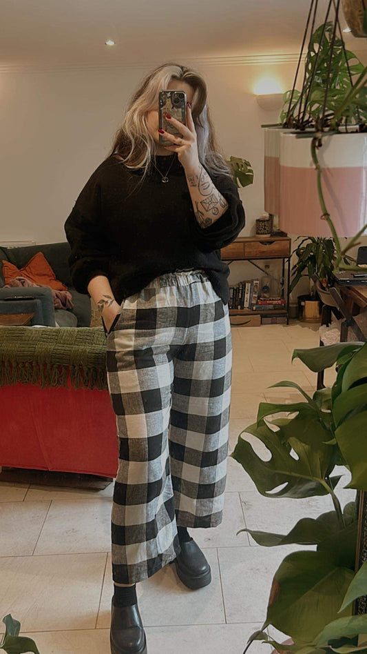 Faye trouser - Gingham large check