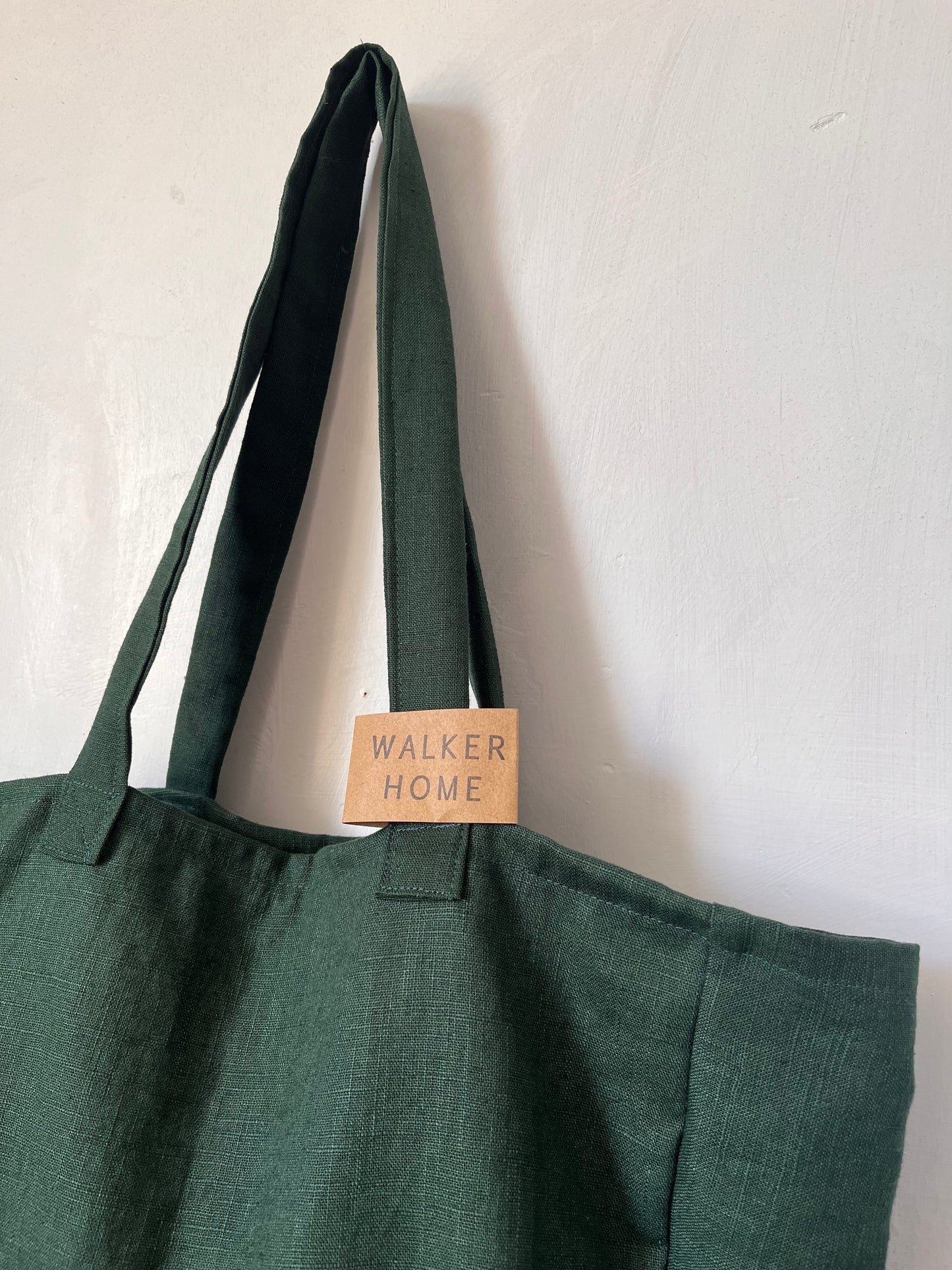 Linen shopper day bag